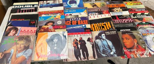 A large collection of LP's of 70's 80's, pop, rock and soul music various conditions