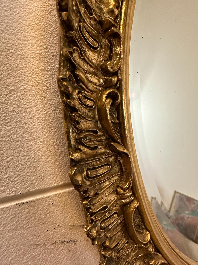 An oval gilt framed hall mirror - Image 2 of 3