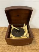 A vintage record player