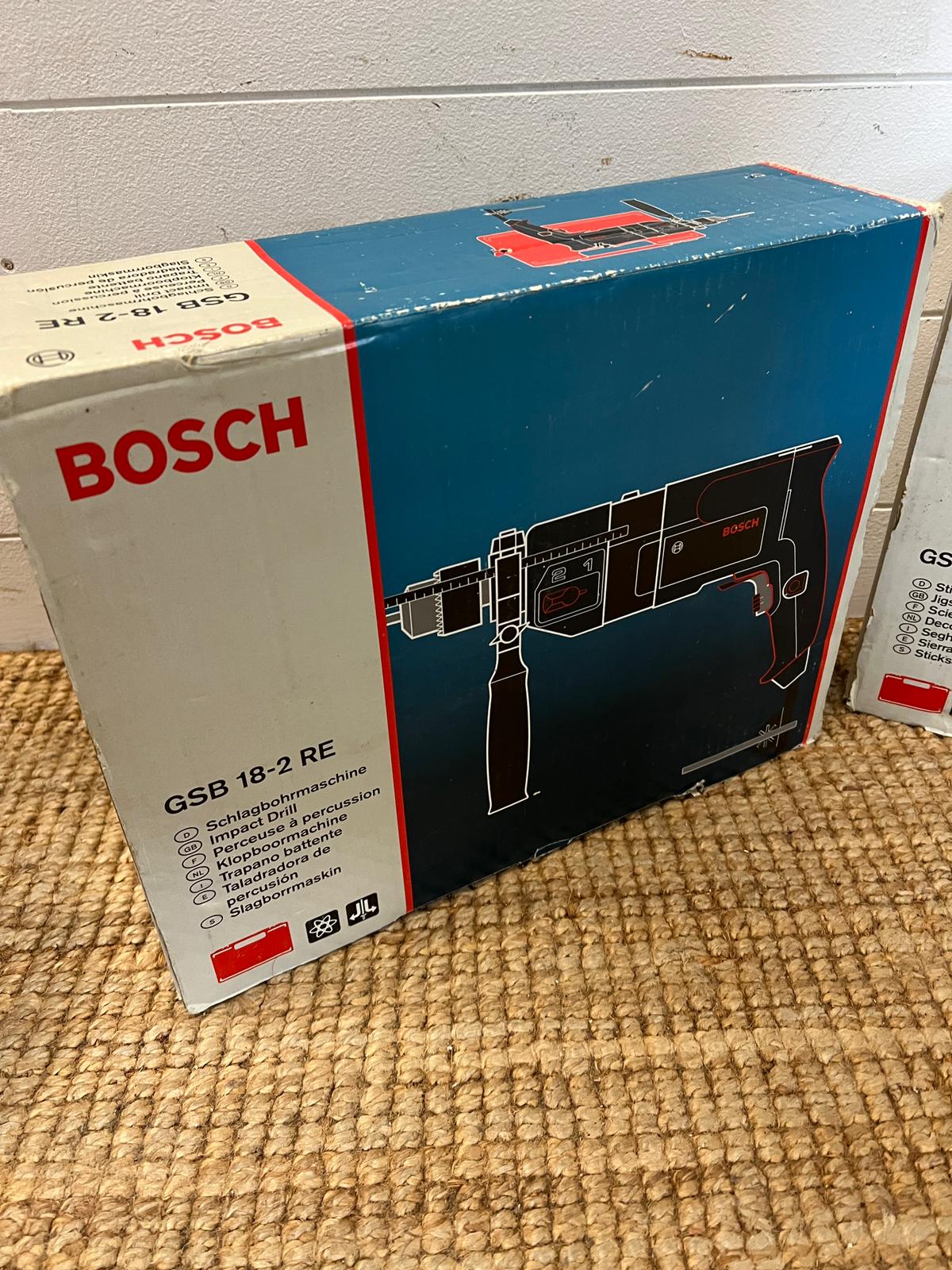 Two boxed Bosch power tools, a jigsaw and a impact drill - Image 2 of 3