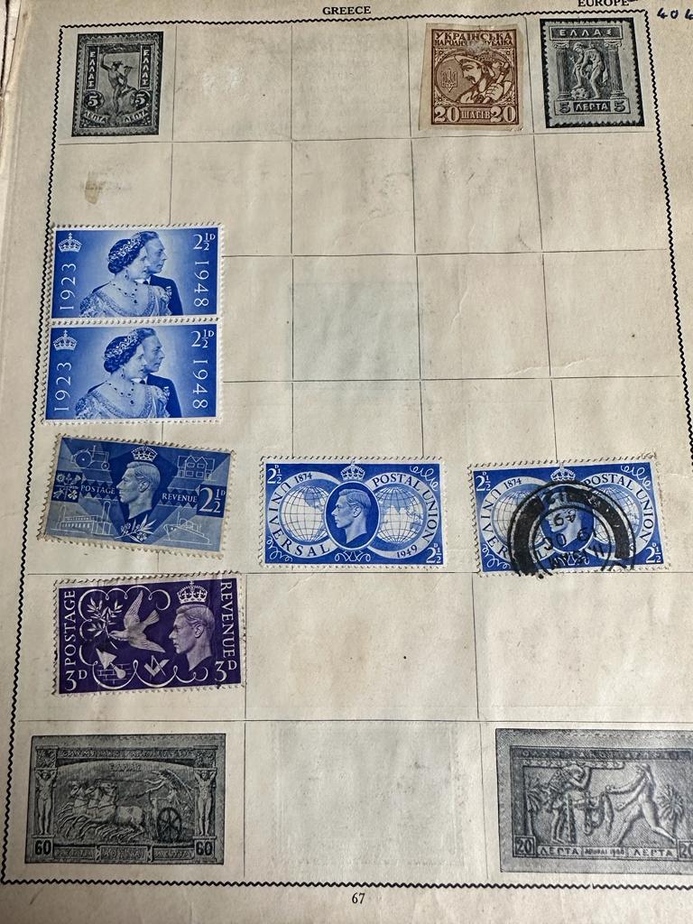 A selection of UK and World stamps, some loose - Image 8 of 10