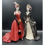 Coalport porcelain figure 'Venetian Masked Ball' in original box and with certificate 144/750