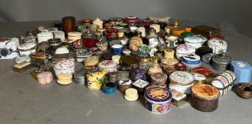 A large selection of pill boxes various makers