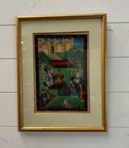 A print of Indian Royal garden scene 20cm x 28cm