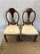 Two Hepple white style chairs