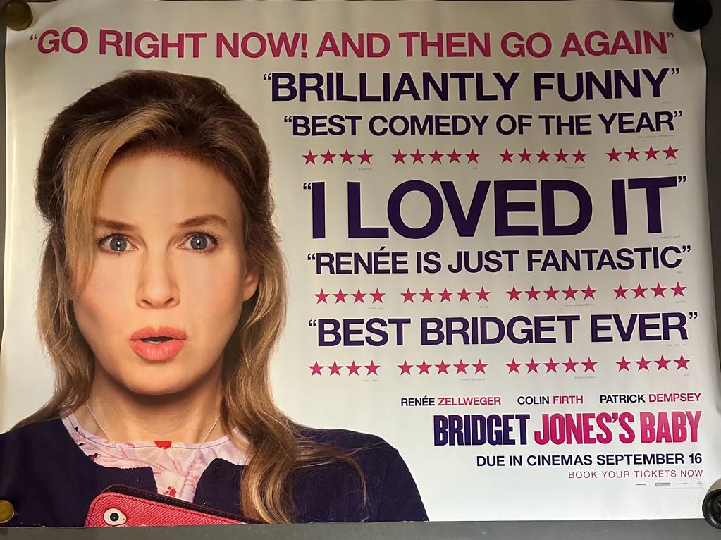 A poster for the film Bridget Jones's Baby 76cm x 102cm