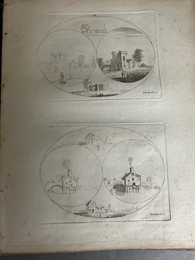 A book of prints of sketches and works by P Sandy 1731-1809 published by Robert Sayer - Image 6 of 7