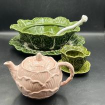 A selection of Cabbage ware various makers