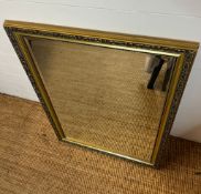 A gilt framed mirror 72cm x 102cm