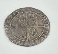 An Elizabeth I 1561-1582 sixpence coin