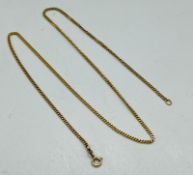 A 9ct gold necklace with an approximate weight of 6.7g