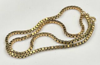 A 9ct gold necklace, approximate weight 17.8g (22cm L)