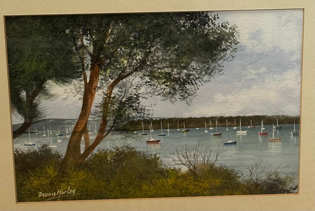 Seven signed landscape water colours by Dennis Morley (B1929) - Image 2 of 9