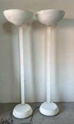 Two Thorn Eml white uplighters floor lamps (Height 180cm)