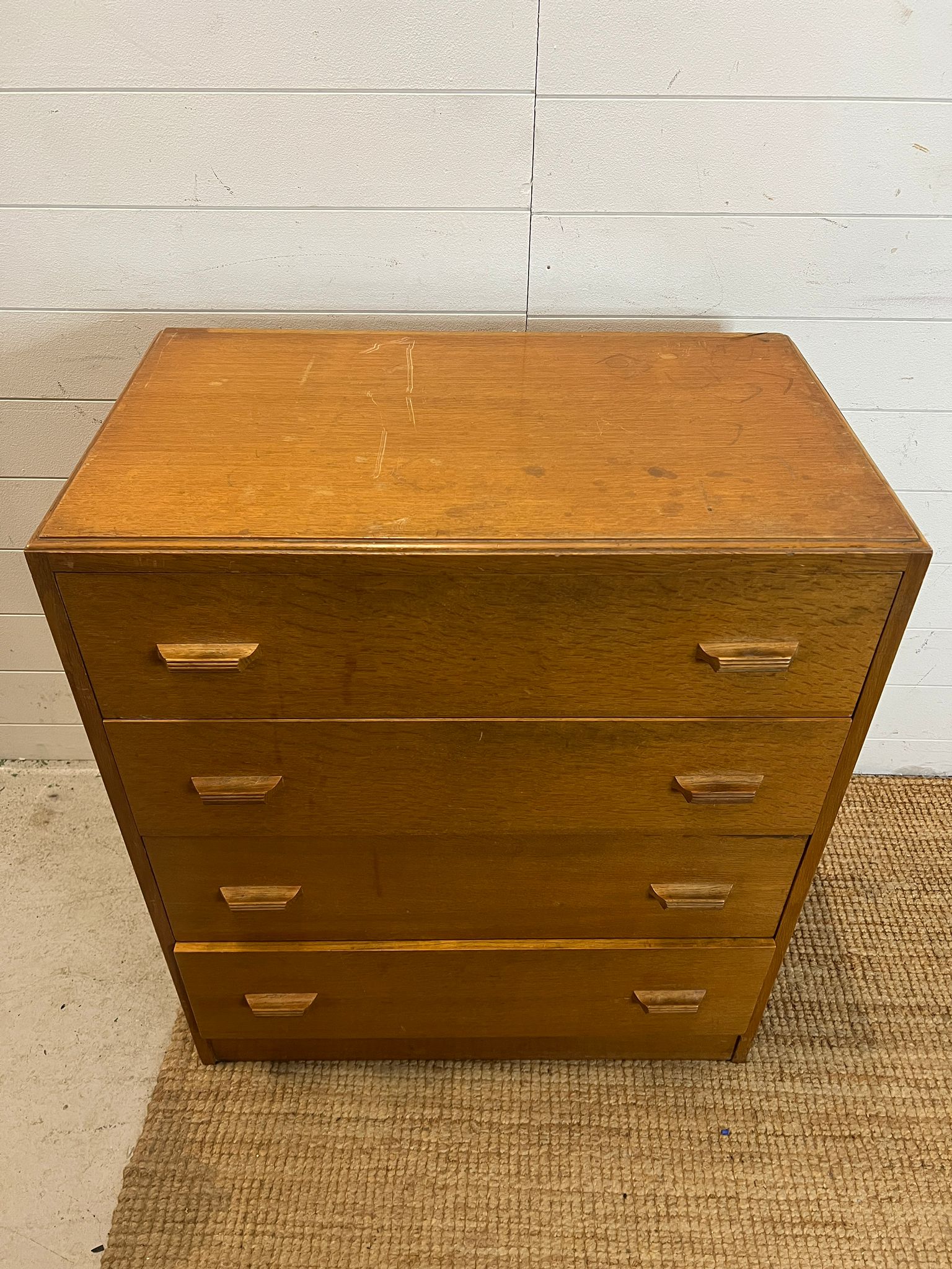 A 1940's untility furniture chest of drawers by Gomme (H87cm W76cm D46cm) - Image 2 of 5