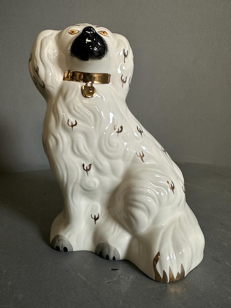 Pair of Staffordshire china dogs - Image 3 of 5