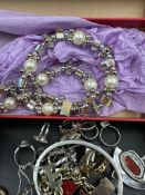 A selection of costume jewellery, various makers, styles and conditions, some silver.