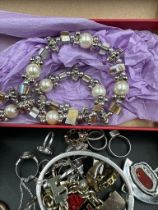 A selection of costume jewellery, various makers, styles and conditions, some silver.