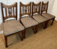 Four Arts and Crafts style chairs