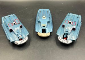 Three Dinky toy, Spectrum, pursuit vehicle, Captain Scarlet