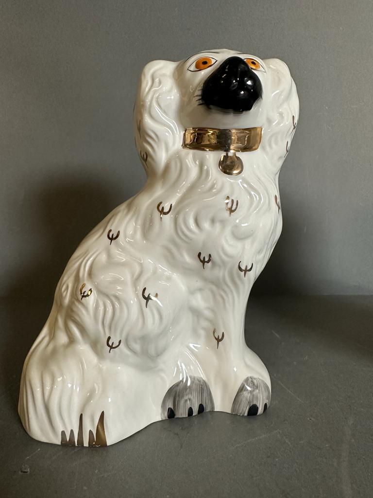 Pair of Staffordshire china dogs - Image 2 of 5