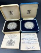 Silver Proof Coins: Commemorating the marriage of his Royal Highness The Prince of Wales and Lady