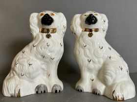 Pair of Staffordshire china dogs