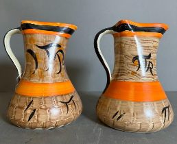 Pair of Myott and Son water jugs