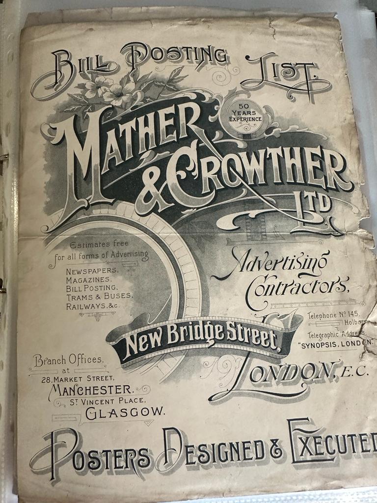 A Folder containing a fascinating social history including advertising business cards, from 1890- - Image 2 of 6