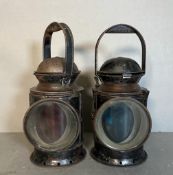 A pair of complete Railway lanterns