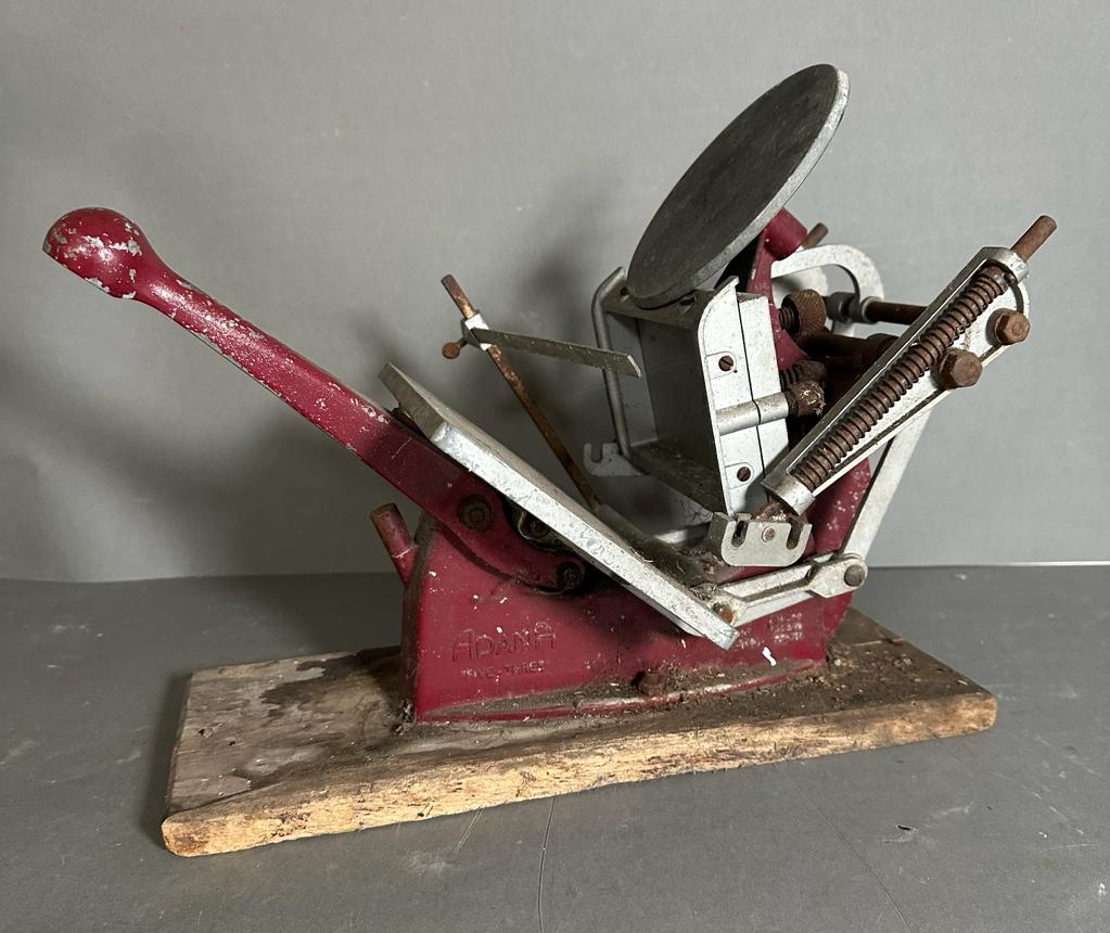 A vintage Adana "Five Three" printing press