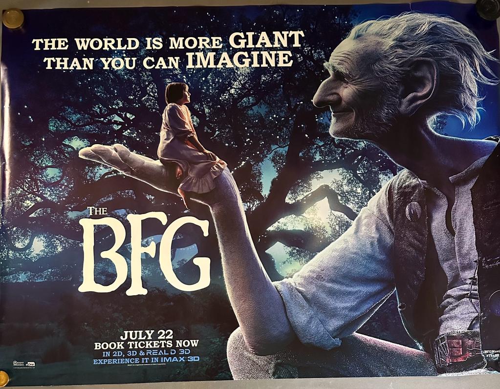 A poster for Steven Spielberg's The BFG 76cmx 102cm