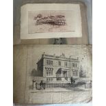 A Folder containing a fascinating social history including advertising business cards, from 1890-
