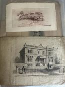A Folder containing a fascinating social history including advertising business cards, from 1890-
