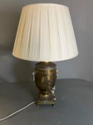 A brass samovar table lamp AF