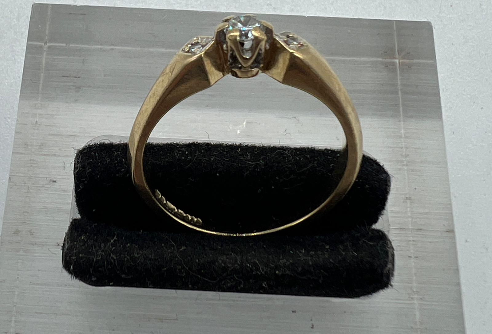 A 9ct gold and diamond ring approximate size M - Image 3 of 7
