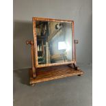 A Victorian style mahogany framed dressing table mirror 46cm x 50cm