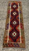 A Maimana Kilim runner 191cm x 66cm