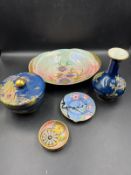 A selection of Carlton ware