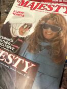 A large collection of Majesty magazine various years 1980's etc approx 70