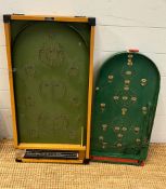 Two bagatelle boards