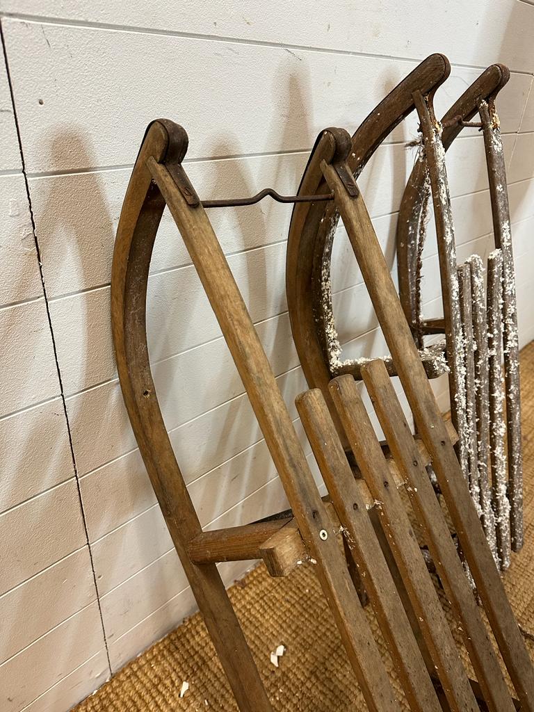 Two vintage Bentwood sledges - Image 5 of 5