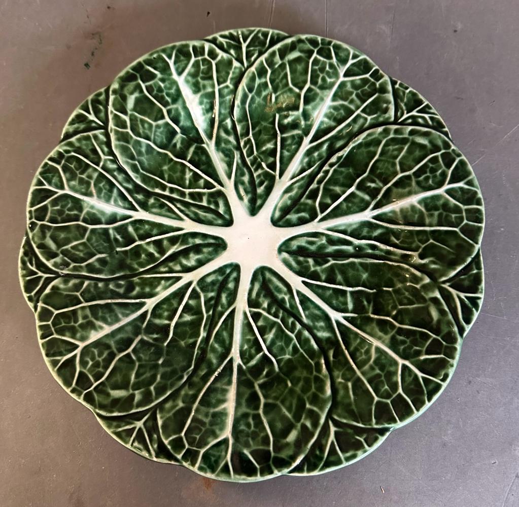 A Cabbage ware side plate