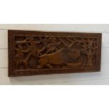 Folk Art carved wood 68cm x 30cm