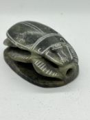 Alabaster scarab