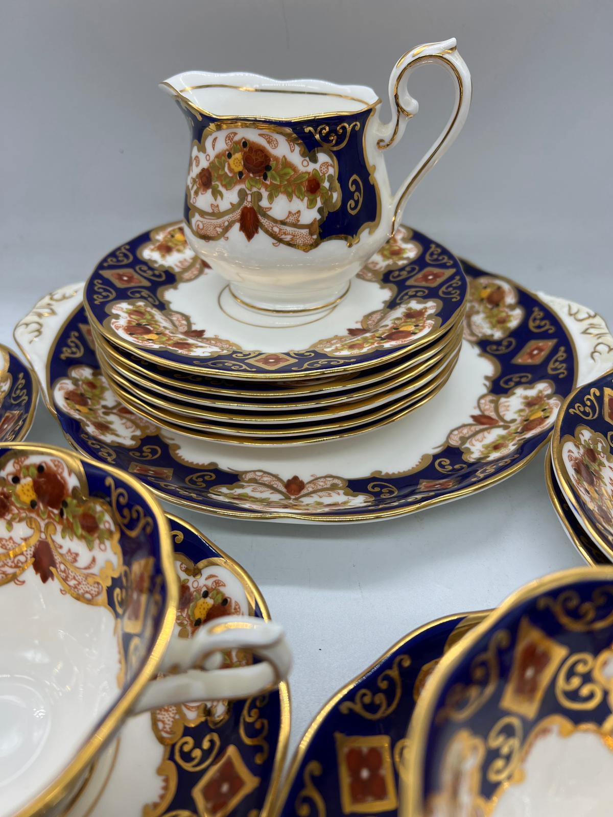 Royal Albert bone china "Heirloom" part tea service - Image 4 of 5