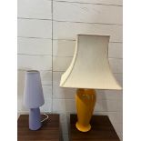 Two Mid Century style lamps