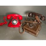 Two vintage style phones