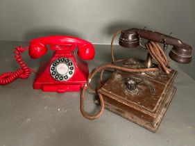 Two vintage style phones