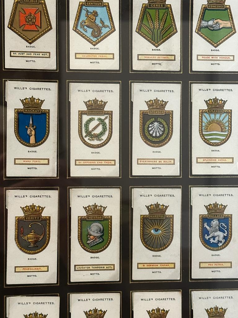 A framed selection of Wills cigarette cards 54cm x 49cm - Image 2 of 4